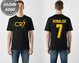 Camiseta de Cristiano Ronaldo CR7, camiseta gráfica de leyenda del fútbol, regalo para fanáticos del fútbol