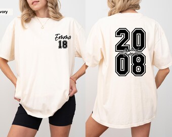 Comfort Colors®  Custom 2008 Birthday Shirt, Teen Party Celebration Shirt