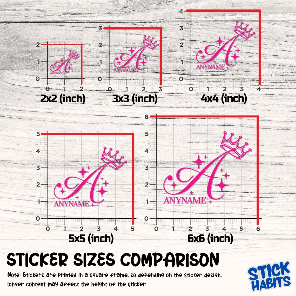 Computer Crown Sticker Custom Crown Name Transparent Sticker, Personalized Name With Crown ...