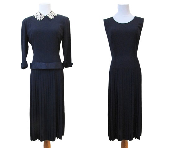 Vintage 40s Dress // Vintage 50s Dress // 40s Dres