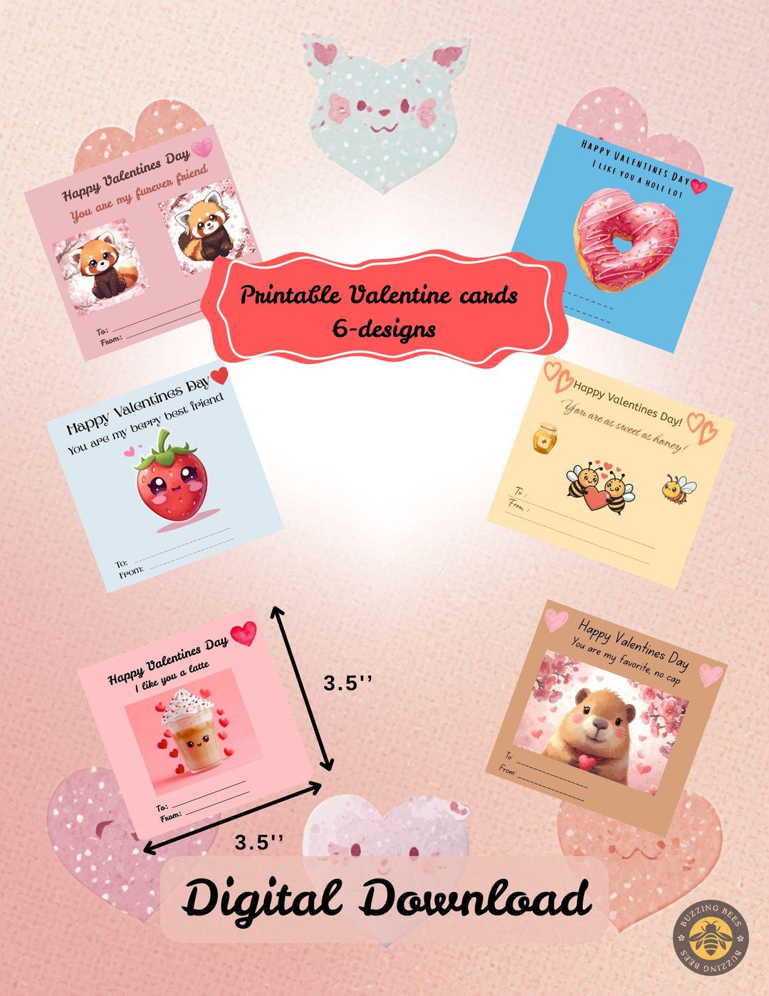 Kids Classroom Valentines Cards - Etsy