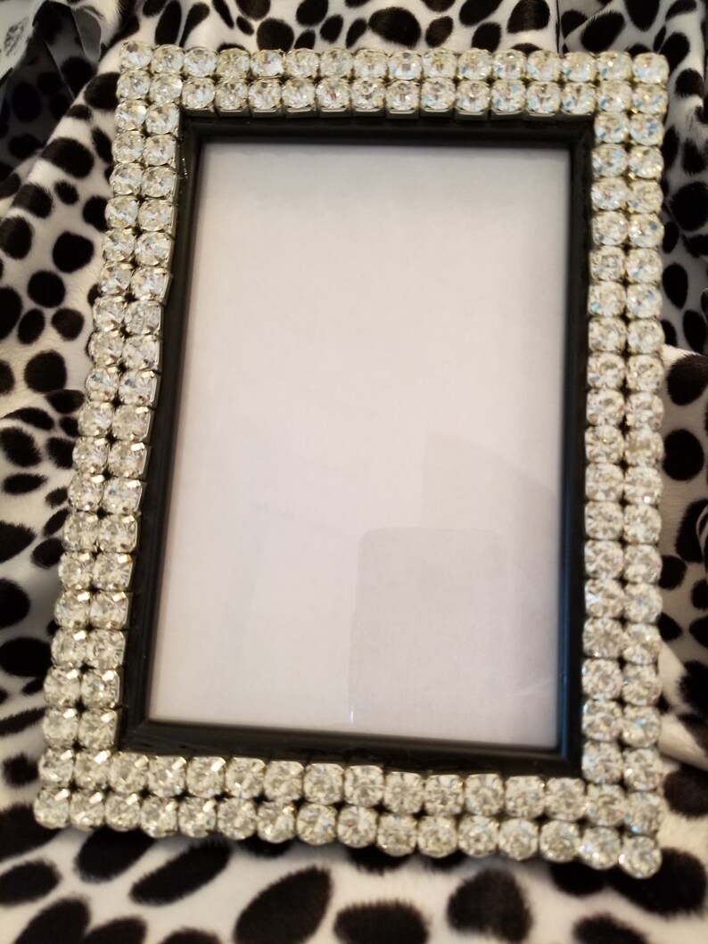 Bling rhinestone picture frame rhinestone decor bling decor Etsy