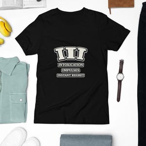 Rausch Impulse Instant Regret T-Shirt | College Patch Grafik