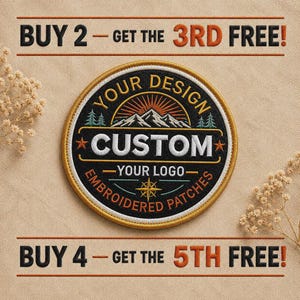 Custom Embroidered Logo Patch | embroidered patch |iron on patch | custom patch | custom embroidered | patches embroidered logo