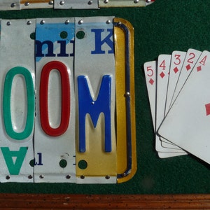 POKER ROOM custom recyled license plate wall art sign by LICENSE2SPELL image 3