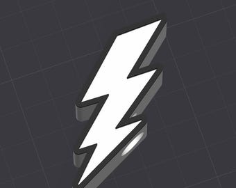 3D-Datei STL Blitz Bolt Stroh Topper