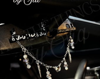 3D File STL Charm Necklace Holder for Rearview Mirror
