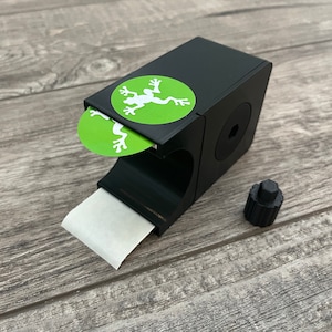 Dispensador de etiquetas y adhesivos para pequeñas empresas (varios tamaños disponibles) - Negro