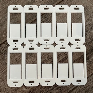 Pacote com 10 - Suportes de placa de parede a granel para controle remoto Lutron Caseta Pico - Impressão 3D