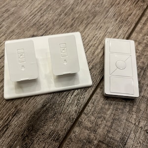 Remote Stand for Lutron Caseta Pico Remote - Dual Pedestal - White