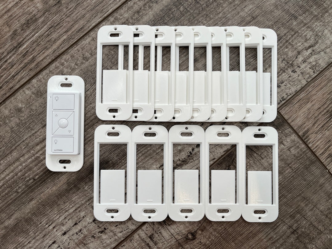 15 Pack Bulk Wallplate Brackets for Lutron Caseta Pico Remote 3D