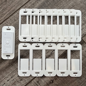 15 Pack - Bulk Wallplate Brackets for Lutron Caseta Pico Remote - 3D Printed