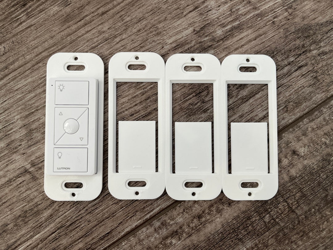 4 Pack Bulk Wallplate Brackets for Lutron Caseta Pico Remote 3D Printed