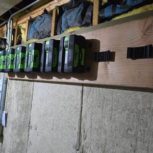 8 Pack - Battery Holder Wall Shelf Mount – Compatible with EGO 56V, Durable Storage Solution image 11