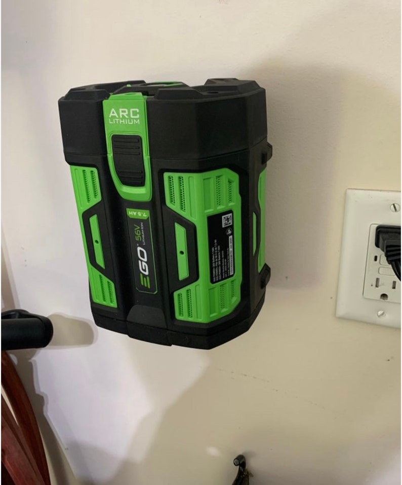 8 Pack - Battery Holder Wall Shelf Mount – Compatible with EGO 56V, Durable Storage Solution image 9