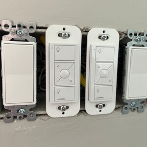 Wallplate Brackets For Lutron Caseta Pico Remote - 4 Pack, Snap-in Mount, No Tools Needed