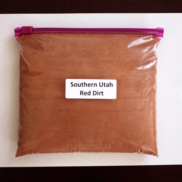 Red Dirt of Southern Utah - (2 lb Bag of Sand) - Weddings, Collections, Art, Crafts