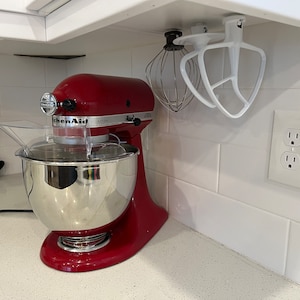 6 Pack - Mounts for KitchenAid Mixer Attachments | Paddle, Whisk, Hook, Beater Storage Organizer