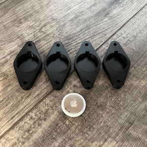 4 Pack - Diamond Mount Adapter Holder Compatible with Apple AirTag – Secure & Discreet Mounting for Vehicles, Tools, and More
