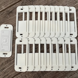20 Pack - Bulk Wallplate Brackets for Lutron Caseta Pico Remote - 3D Printed