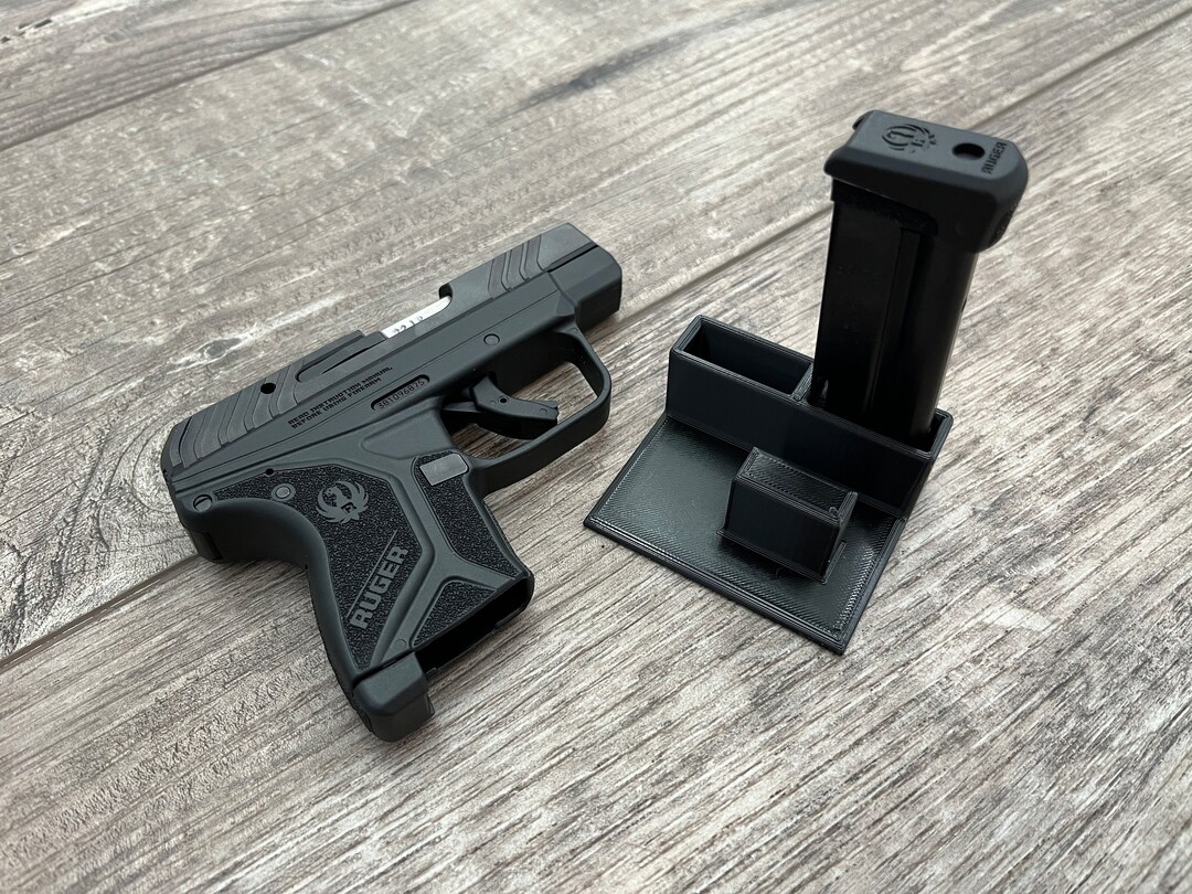 Pistol & Magazine Stand for Ruger LCP II 22LR Handgun Gun Storage