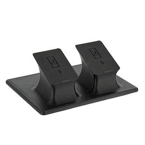 Remote Stand for Lutron Caseta Pico Remote - Locking Design - Lifetime Warranty – Made in USA - Dual Pedestal - Black