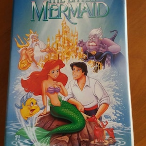 Vintage Walt Disney The Little Mermaid,VHS tape,Black Diamond,Disney Classics,walt disney&#39;s the little mermaid, vhs little mermaid,classics