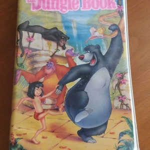 Vintage Walt Disney The Jungle Book,VHS tape,Black Diamond,Disney Classics,walt disney&#39;s the jungle book,jungle book vhs,classic disney tape