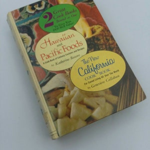 Vintage Hawaiian Cook book, Hawaiian Cookbook,California Cook book, California Cookbook,Vintage Cook book,cookbook,Pacific Foods,island food