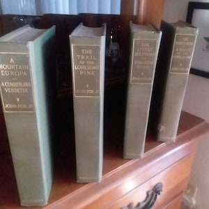 Vintage set of 4 Books by John Fox Jr,The Kentuckians,Mountain Europa,trail of the lonesome pine,little shepherd of kingdom come,antiques,gc