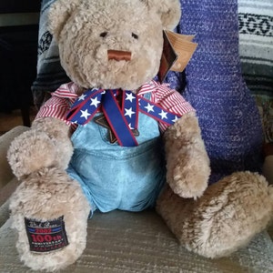 Near Vintage Gund Wish Bear,2002,100 year anniversary bear,Gund Bear,Gund plushy,original tags,Gund plushie,Gund Stuffed Animal,Stuffed bear