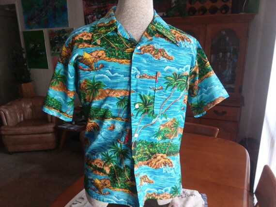 Vintage Kings Road Hawaiian Shirt,Sears Hawaiian S