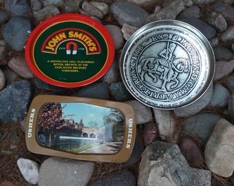 Vintage Beer Tray lot,Ushers,Johns Smith's,Lauder's Scotch,advertising tray,promotional tray,collectors trays,cocktail tray,pub tray,bars