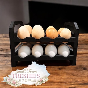 Składana tacka na jajka, drukowana w technologii 3D – trwała, wielokrotnego użytku, w niestandardowych kolorach, organizer do przechowywania w kuchni