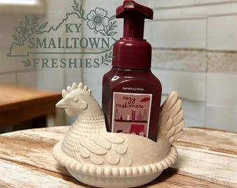 Vintage-Inspired Hen on Nest Soap Holder | Farmhouse Chicken Decor, PLA Plastic