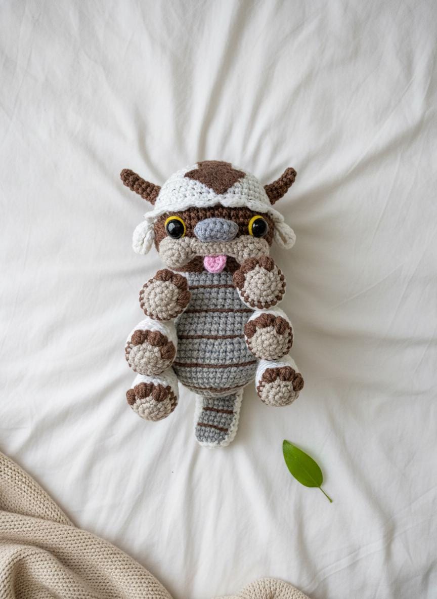 Appa Amigurumi Flying Bison Plush Pattern