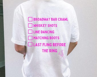 Brides Nashville Shirt - Bachelorette Party Tee - Broadway Bar Crawl Girls Trip Tee