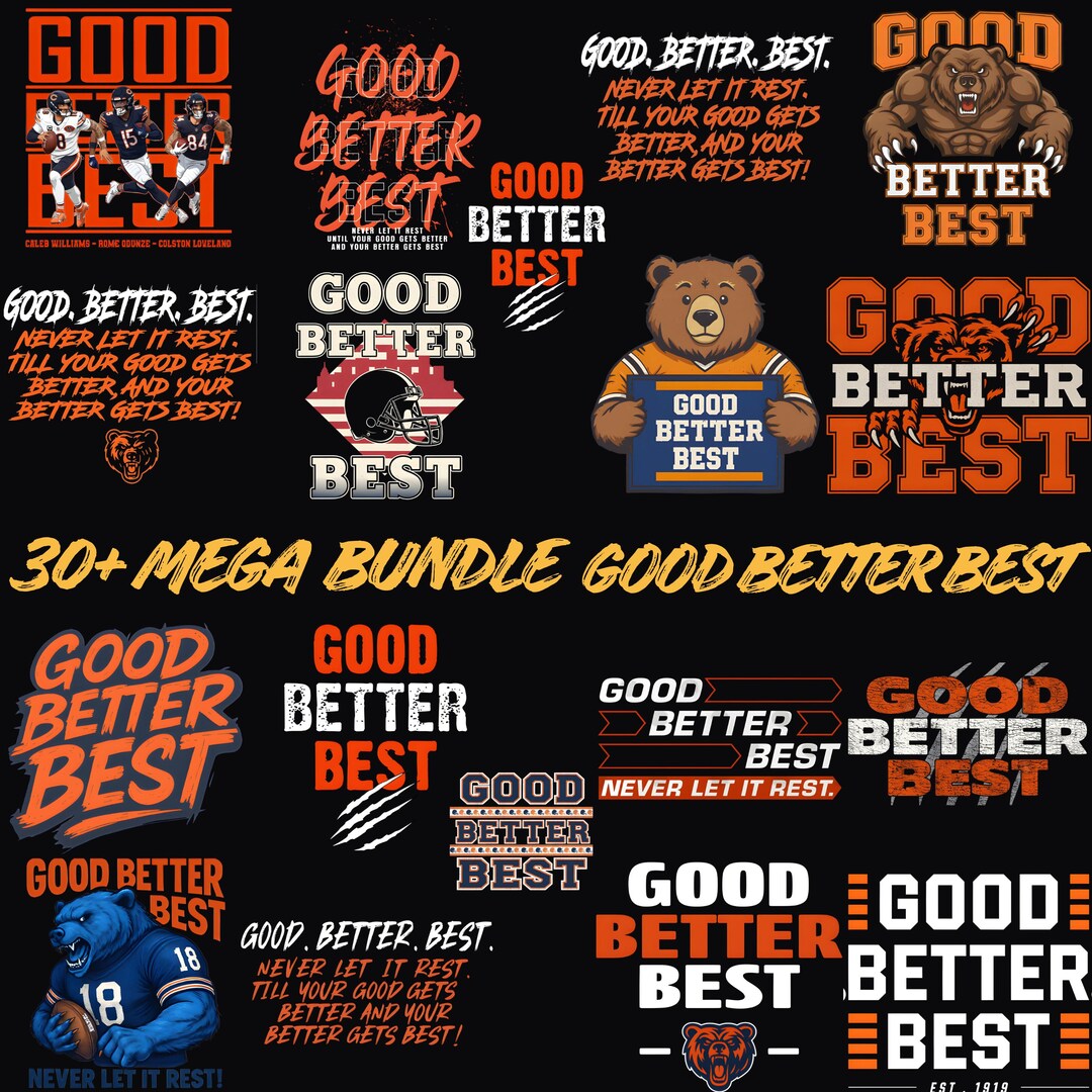 Football PNG, Good Better Best Png, Bear Down Quote Png, Adult Youth ...