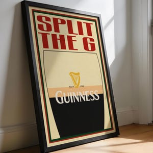 Guinness Split The G Print