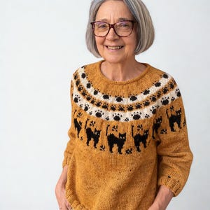 Patrón de Suéter Tejido / Habanera / mujer / (Descarga PDF) Idioma: Inglés, Alemán, Francés, Italiano