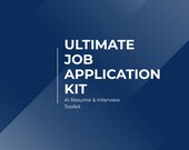 Ultimate Job Application Kit | AI Resume Templates | Interview Answers | Career Toolkit PDF