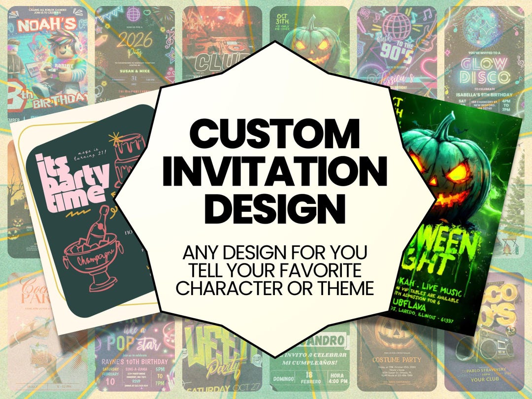 Made-to-order Invitation | Customized Birthday or Baby Shower Digital ...