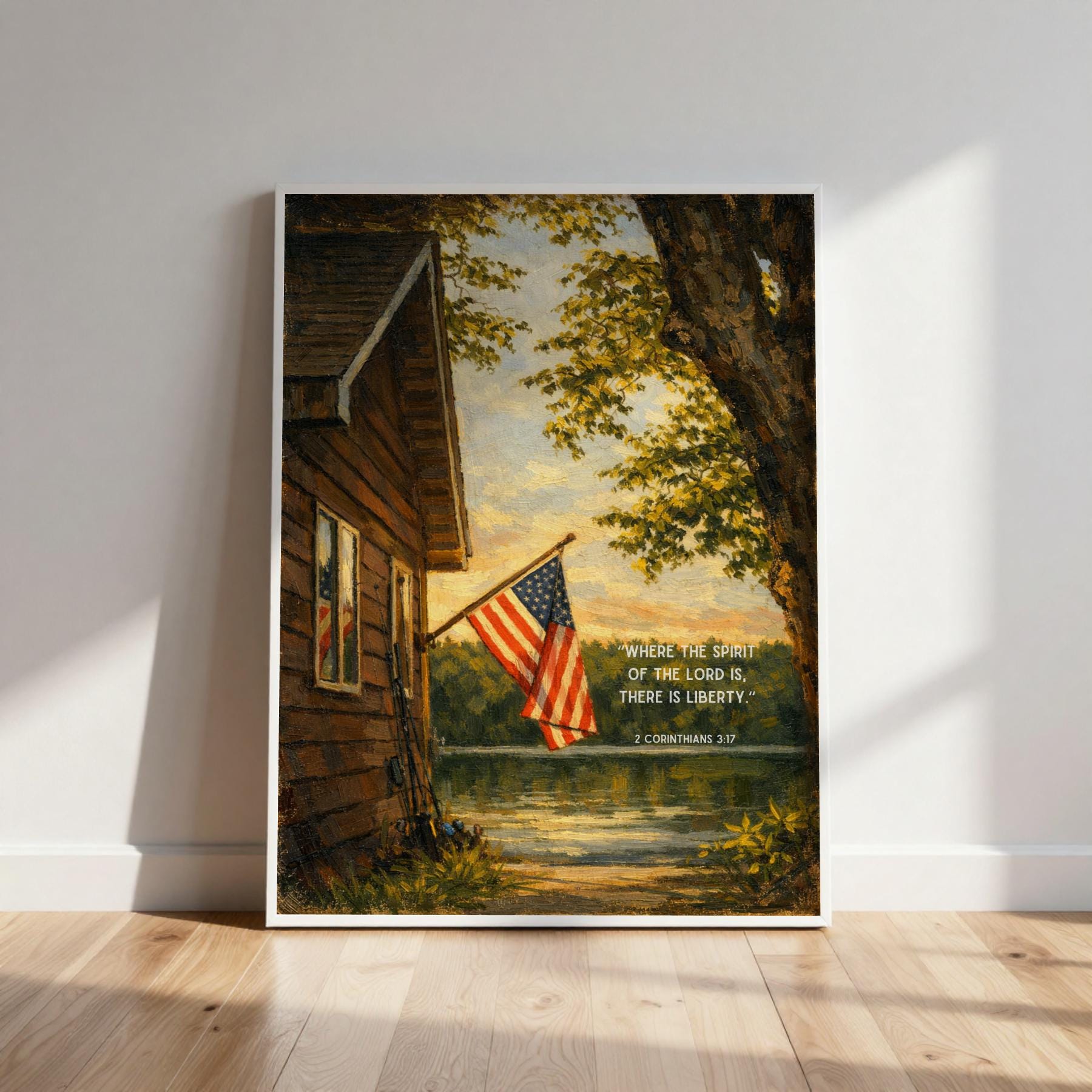 2 Corinthians 3:17 Bible Verse Wall Art – Patriotic Christian Printable ...