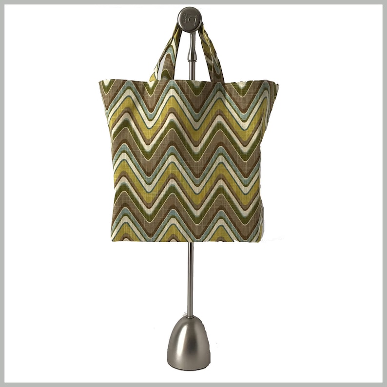 Beach Bag Reusable Shopping Bag. Large Three Sizes: Small Market Bag Grocery Tote Bag Large with Long Handles