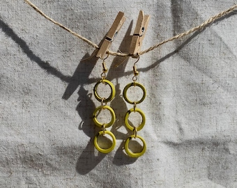 Pendientes Nara | pendientes colgantes hechos a mano | arcilla polimérica | pendientes ligeros | joyería artesanal | regalo original