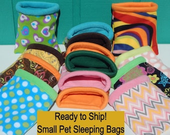 Slumber Sack for small animals- guinea pig, hedgehog, rat, Cozy Sack, Guinea Pig Snuggle Sack, Guinea Pig Bed, Hedgehog Bed, Sleeping Bag