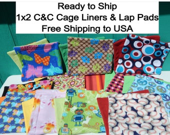 Ready to ship Fleece Cage Liner, Lap Pad, guinea pig cage liner, guinea pig liner, hedgehog cage liner, C&C cage liner, guinea pig fleece