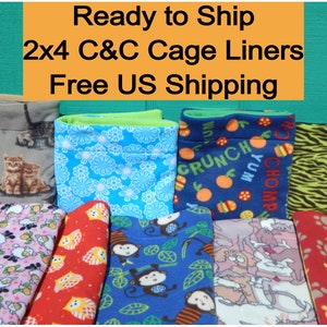 2x4 C&C Cage Liner, Guinea Pig Cage Liner, Fleece Cage Liner, fleece, guinea pig liner, fleece liner, hedgehog cage liner, cage liner image 1