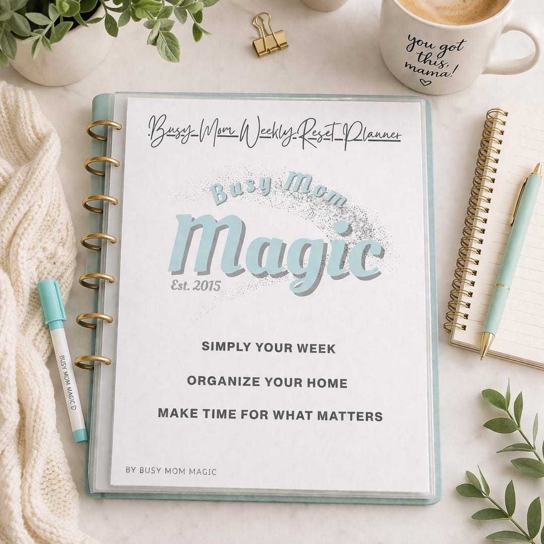 Weekly Reset Planner Printable | Busy Mom Home Management Binder - Etsy