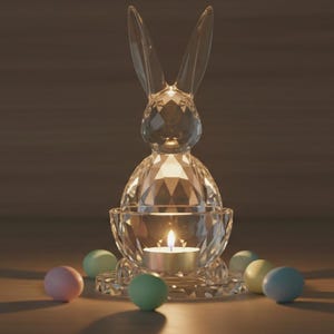 Archivo STL de conejito de Pascua / Plato para dulces imprimible en 3D / Decoración de mesa de primavera imagen 12